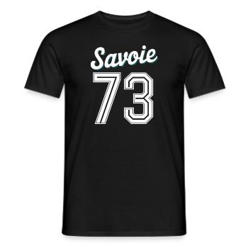 Savoie 73 - T-shirt homme - noir - Devant - AI Model Male 178 light (178cm)
