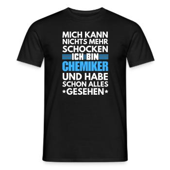 Chimiste non choquable - T-shirt homme - noir - Devant - AI Model Male 178 light (178cm)