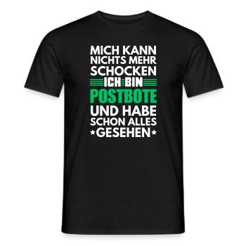 Nicht schockbarer Postbote - Männer T-Shirt - Schwarz - Vorne - AI Model Male 178 light (178cm)