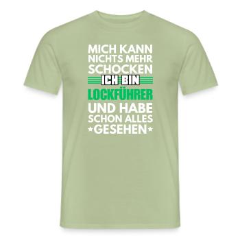 Guide de leurre non choquable - T-shirt homme - vert sauge - Devant - AI Model Male 178 light (178cm)