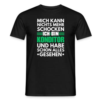Nicht schockbarer Konditor - Männer T-Shirt - Schwarz - Vorne - AI Model Male 178 light (178cm)