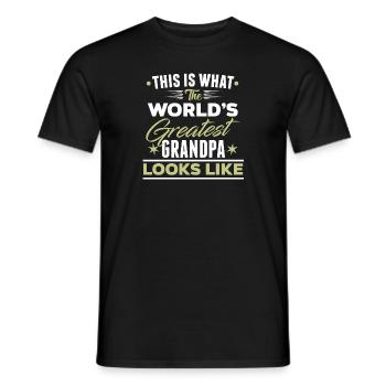 Bester Opa Großvater - Männer T-Shirt - Schwarz - Vorne - AI Model Male 178 light (178cm)