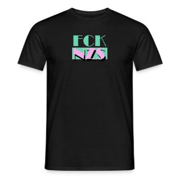 FCK NZS AFD contre le racisme - T-shirt homme - noir - Devant - AI Model Male 178 light (178cm)
