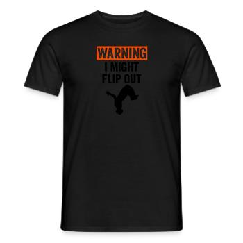 Funny parkour freerunning sport gifts - Men's T-Shirt - black - Front - AI Model Male 178 light (178cm)