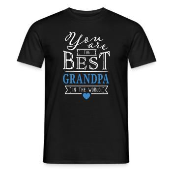 Best grand-père - Meilleur grand-père grand-père cadeau - T-shirt homme - noir - Devant - AI Model Male 178 light (178cm)