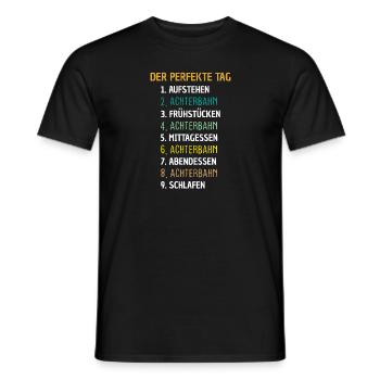 Achterbahn Freizeitpark Geschenk - Männer T-Shirt - Schwarz - Vorne - AI Model Male 178 light (178cm)