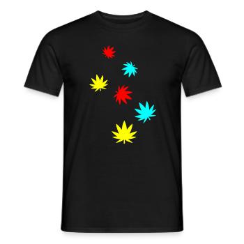 Hemp Leaf Icon - Men's T-Shirt - black - Front - AI Model Male 178 light (178cm)