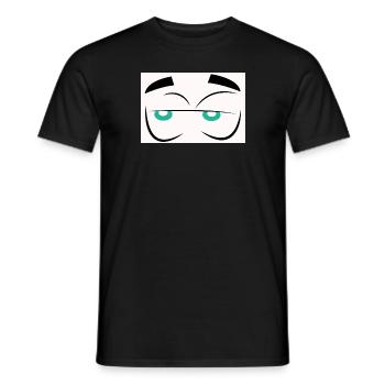 CARTOON EYES - T-shirt homme - noir - Devant - AI Model Male 178 light (178cm)