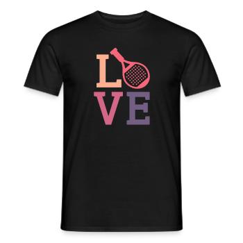 Padel Love Padeltennis Joueur Padel Tennis - T-shirt homme - noir - Devant - AI Model Male 178 light (178cm)