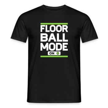 Floorball Mode On Floorball Player Floorball - Men's T-Shirt - black - Front - AI Model Male 178 light (178cm)
