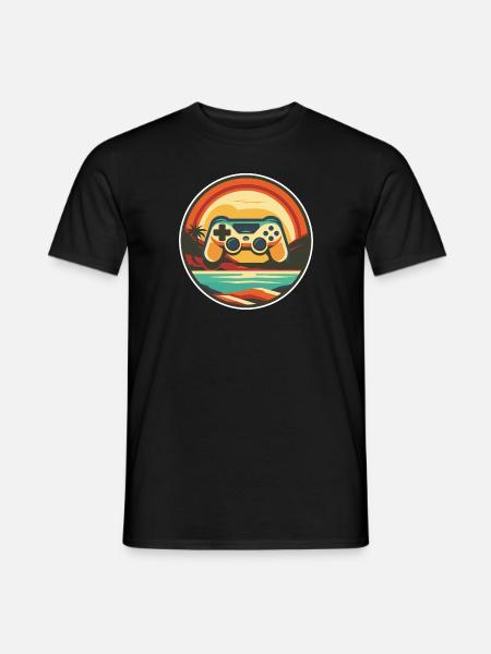 Games Illustration - Männer T-Shirt - Schwarz