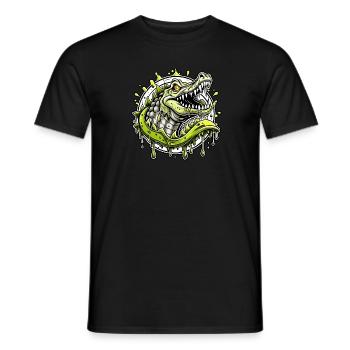 crocodile - Männer T-Shirt - Schwarz - Vorne - AI Model Male 178 light (178cm)