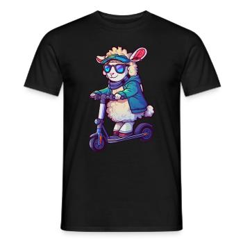 Schaf Roller - Männer T-Shirt - Schwarz - Vorne - AI Model Male 178 light (178cm)