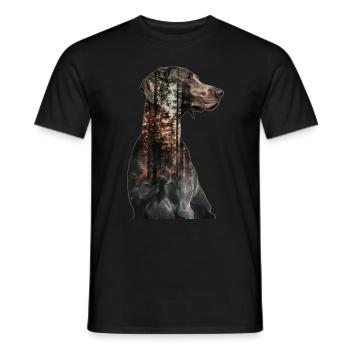 Weimaraner - Männer T-Shirt - Schwarz - Vorne - AI Model Male 178 light (178cm)