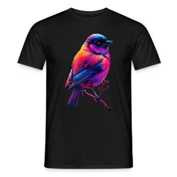 Meise - Männer T-Shirt - Schwarz - Vorne - AI Model Male 178 light (178cm)