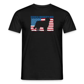 Berner Sennenhund - Männer T-Shirt - Schwarz - Vorne - AI Model Male 178 light (178cm)