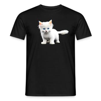Catbaby cute - Men's T-Shirt - black - Front - AI Model Male 178 light (178cm)