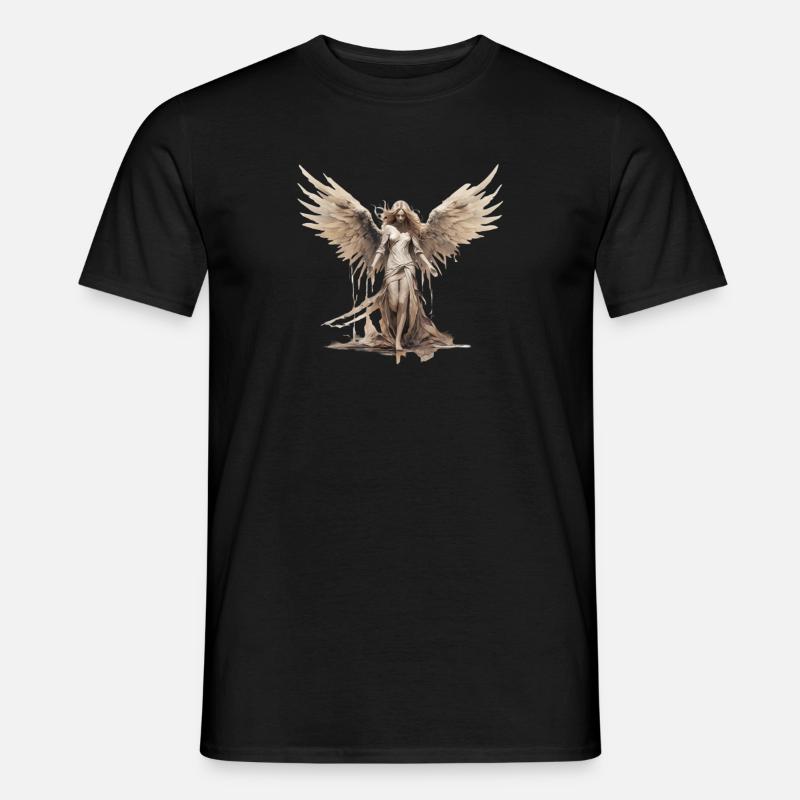 Fallen Angel - Männer T-Shirt - Schwarz