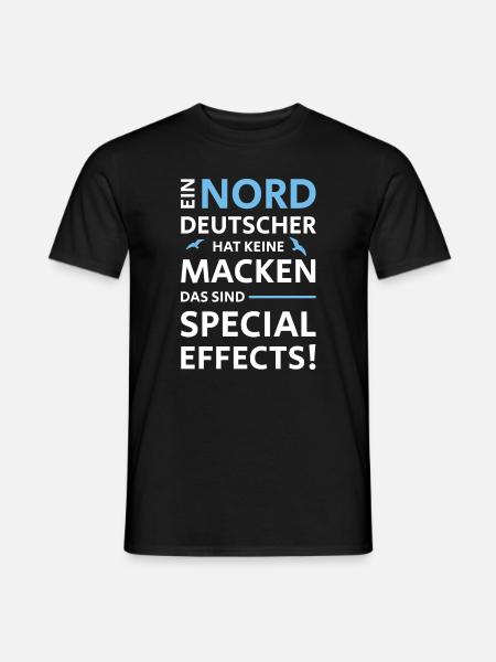 NORDDEUTSCHE MACKEN SPECIAL EFFECTS - Männer T-Shirt - Schwarz