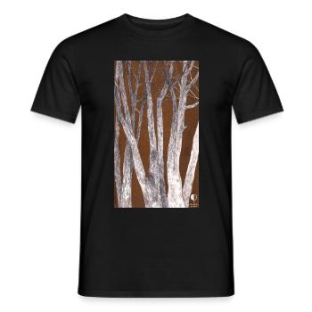 Wald - Männer T-Shirt - Schwarz - Vorne - AI Model Male 178 light (178cm)