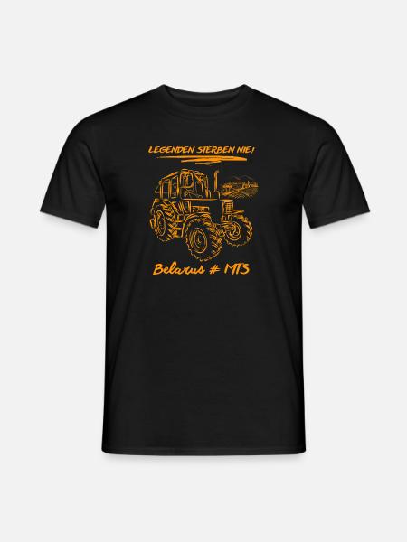 Belarus # MTS / DDR Landmaschinen - Männer T-Shirt - Schwarz