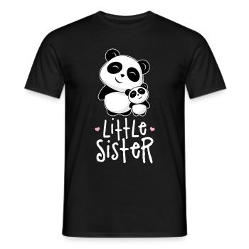 Little sister - Men's T-Shirt - black - Front - AI Model Male 178 light (178cm)