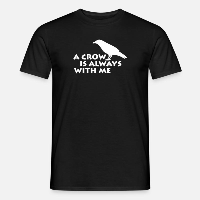A CROW - Männer T-Shirt - Schwarz