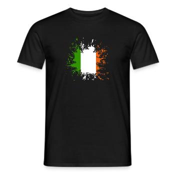 Ireland Splash - Männer T-Shirt - Schwarz - Vorne - AI Model Male 178 light (178cm)