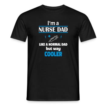 ich bin ein krankenpflege papa - Männer T-Shirt - Schwarz - Vorne - AI Model Male 178 light (178cm)
