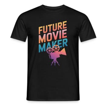 Filmemacher Filmregisseur Kameramann Film - Männer T-Shirt - Schwarz - Vorne - AI Model Male 178 light (178cm)