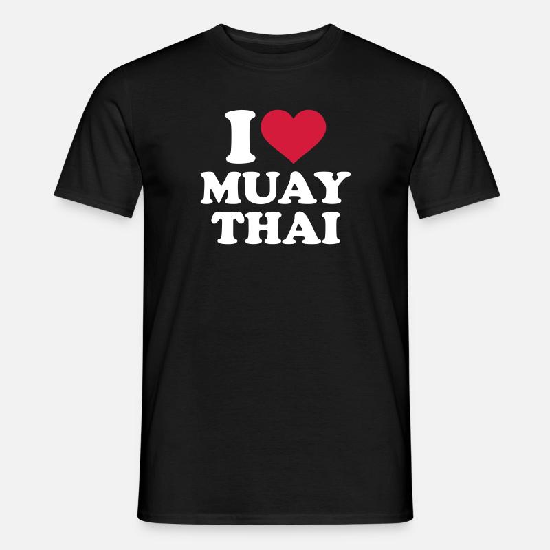 Muay Thai - Männer T-Shirt - Schwarz