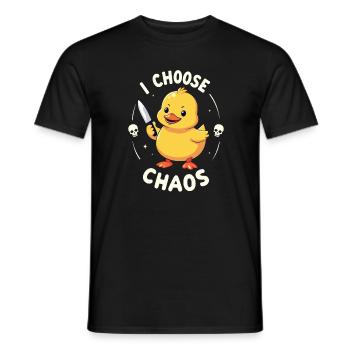 Küken - Männer T-Shirt - Schwarz - Vorne - AI Model Male 178 light (178cm)
