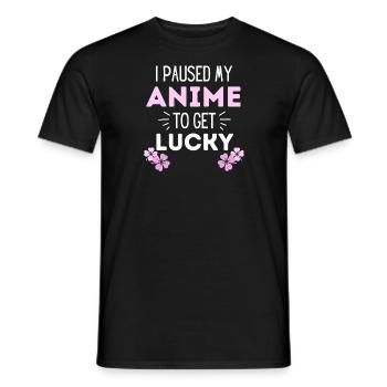 Anime St Patricks Day Manga Lucky Gift - T-shirt homme - noir - Devant - AI Model Male 178 light (178cm)