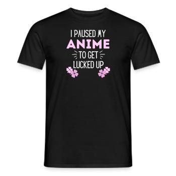 Anime St Patricks Day Manga Lucky Gift - T-shirt homme - noir - Devant - AI Model Male 178 light (178cm)