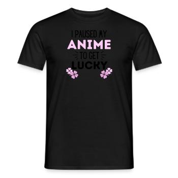 Anime St Patricks Day Manga Lucky Gift - T-shirt homme - noir - Devant - AI Model Male 178 light (178cm)