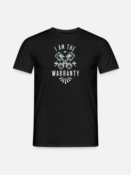 Mechanik cytuje prezent motocyklowy samochodu, - T-shirt męski - czarny
