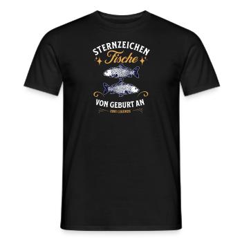 Sternzeichen Geschenke Fische Spruch - Männer T-Shirt - Schwarz - Vorne - AI Model Male 178 light (178cm)