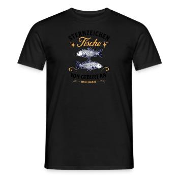 Sternzeichen Geschenke Fische Spruch - Männer T-Shirt - Schwarz - Vorne - AI Model Male 178 light (178cm)