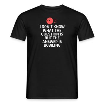Bowling Dictons Bowling Bowler Skittles Cadeau - T-shirt homme - noir - Devant - AI Model Male 178 light (178cm)