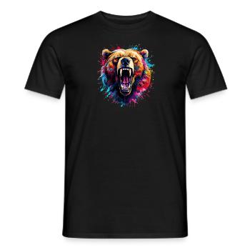 Grizzli - T-shirt homme - noir - Devant - AI Model Male 178 light (178cm)