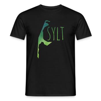 sylt - Männer T-Shirt - Schwarz - Vorne - AI Model Male 178 light (178cm)