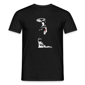 Geisha - Men's T-Shirt - black - Front - AI Model Male 178 light (178cm)