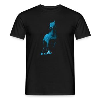 Cheval - T-shirt homme - noir - Devant - AI Model Male 178 light (178cm)