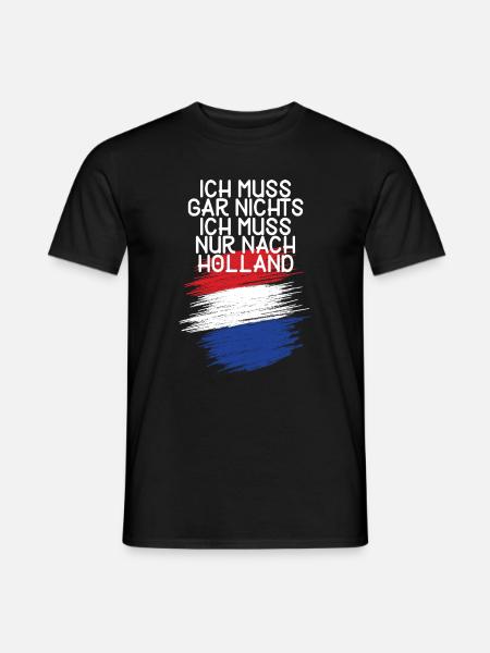 Holland - Männer T-Shirt - Schwarz