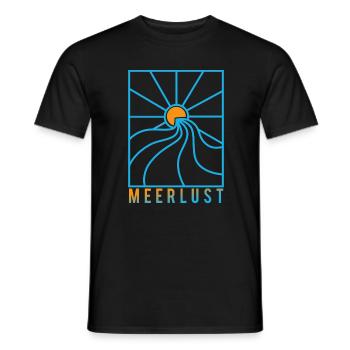 Mehr Lust auf Meer - Männer T-Shirt - Schwarz - Vorne - AI Model Male 178 light (178cm)