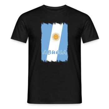 Design grand-mère Argentine - T-shirt homme - noir - Devant - AI Model Male 178 light (178cm)