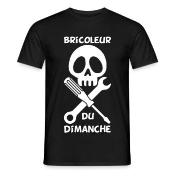 Bricoleur du dimanche (blanc) - T-shirt homme - noir - Devant - AI Model Male 178 light (178cm)