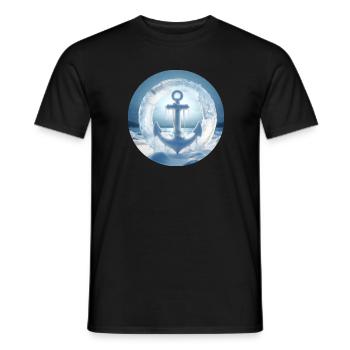Anchor Ice Snow Frozen - Men's T-Shirt - black - Front - AI Model Male 178 light (178cm)