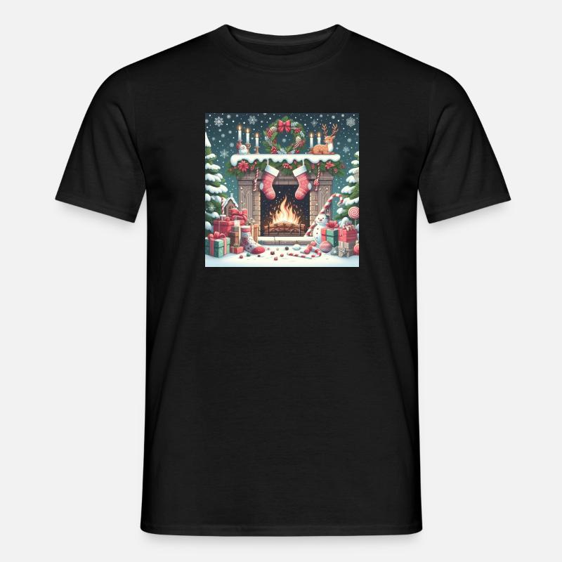 Weihnachts Design 4 - Männer T-Shirt - Schwarz