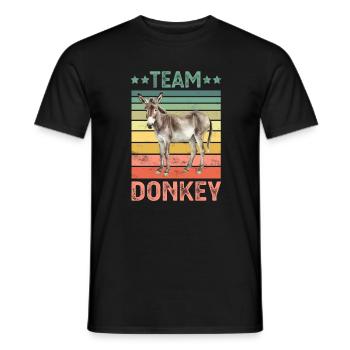 Donkey - Men's T-Shirt - black - Front - AI Model Male 178 light (178cm)